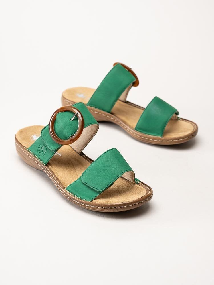 Rieker - Gröna slip in sandaler