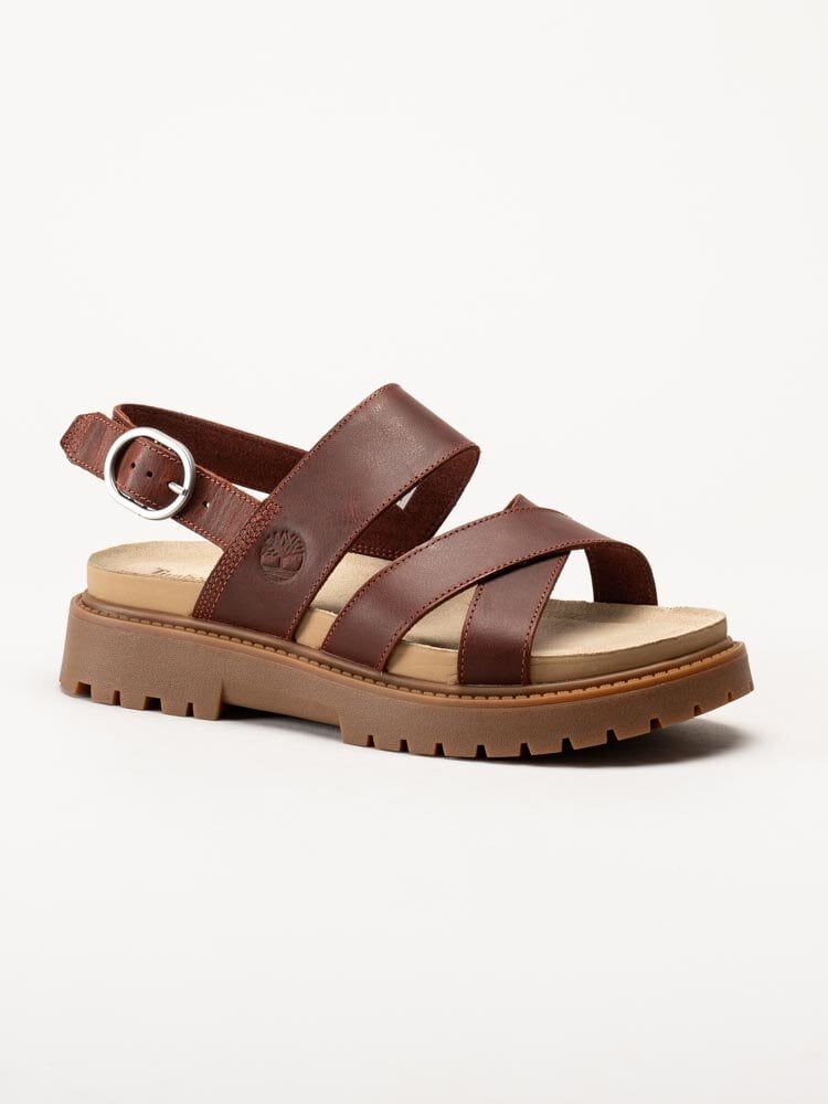 Timberland - Clairmont Way - Mörkröda sandaler i skinn