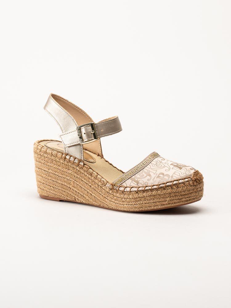 Replay - Susan RBJ2 - Platinfärgade kilklackade espadrillos