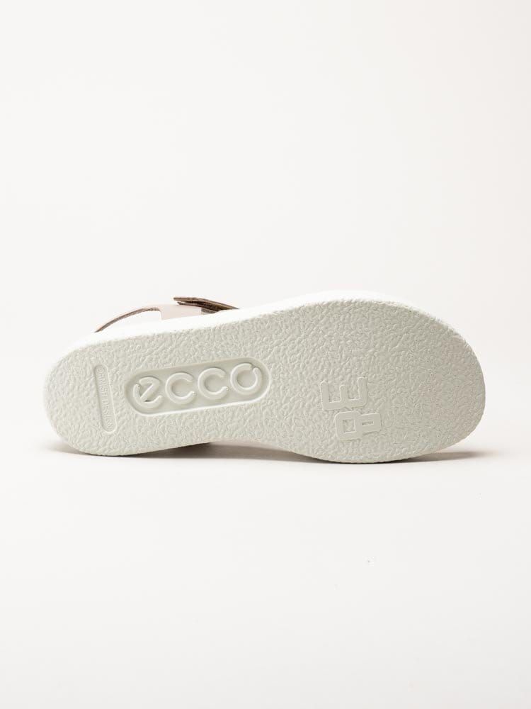 Ecco - Ecco Flowt - Ljusrosa metallic sandaler i skinn