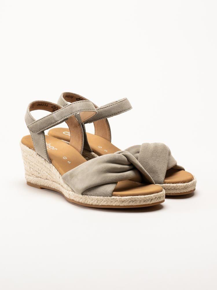 Gabor - Greige kilklackade sandaletter