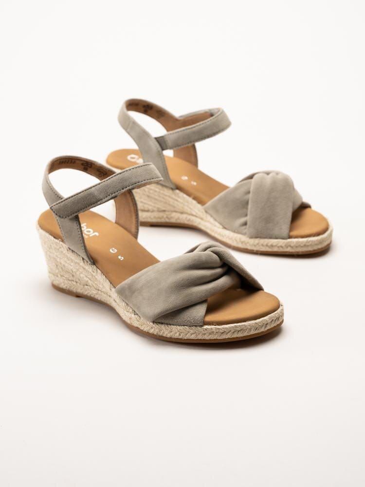 Gabor - Greige kilklackade sandaletter