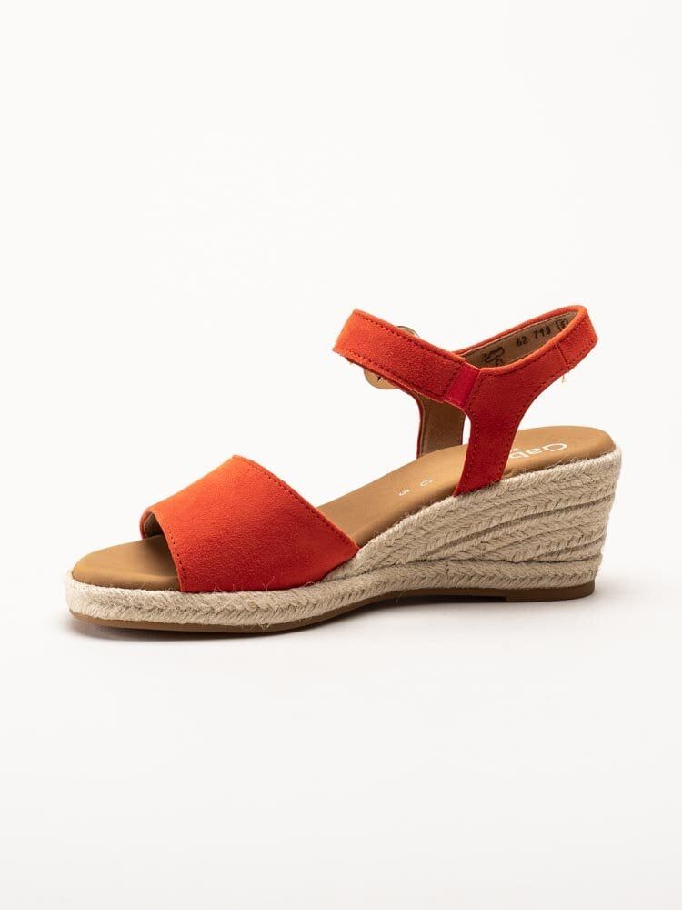 Gabor - Orange kilklackade sandaletter