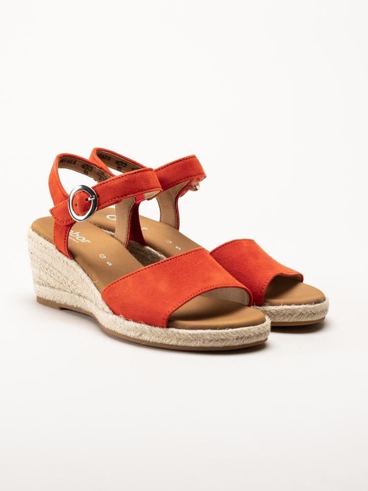 Gabor - Orange kilklackade sandaletter