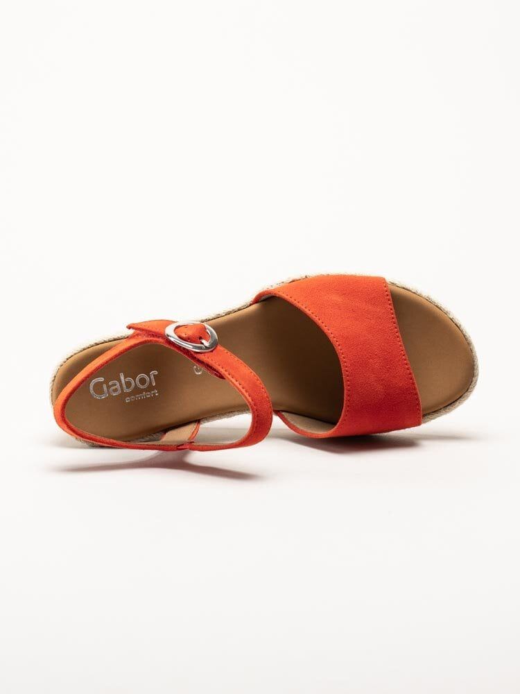 Gabor - Orange kilklackade sandaletter