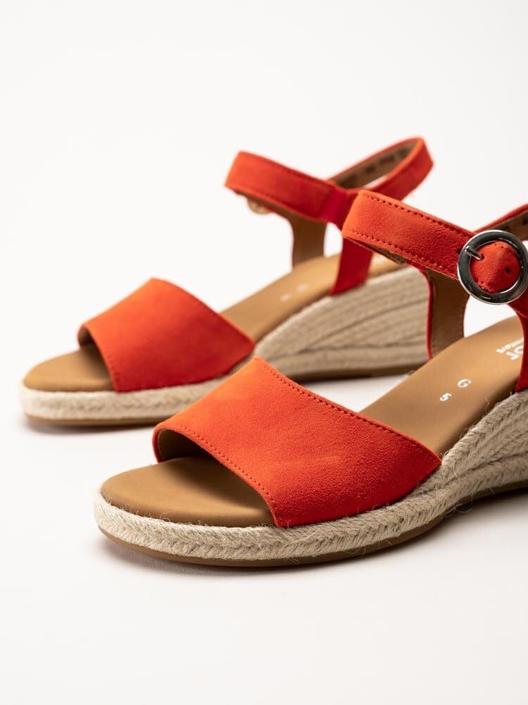 Gabor - Orange kilklackade sandaletter