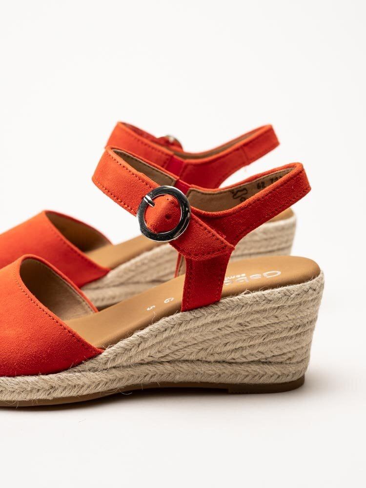 Gabor - Orange kilklackade sandaletter