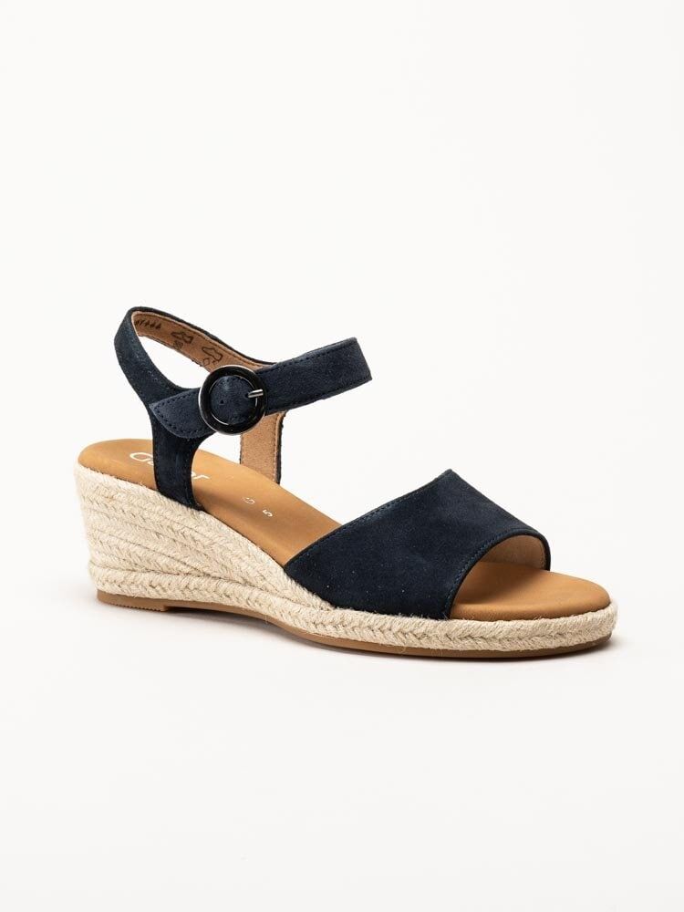 Gabor - Mörkblå kilklackade sandaletter