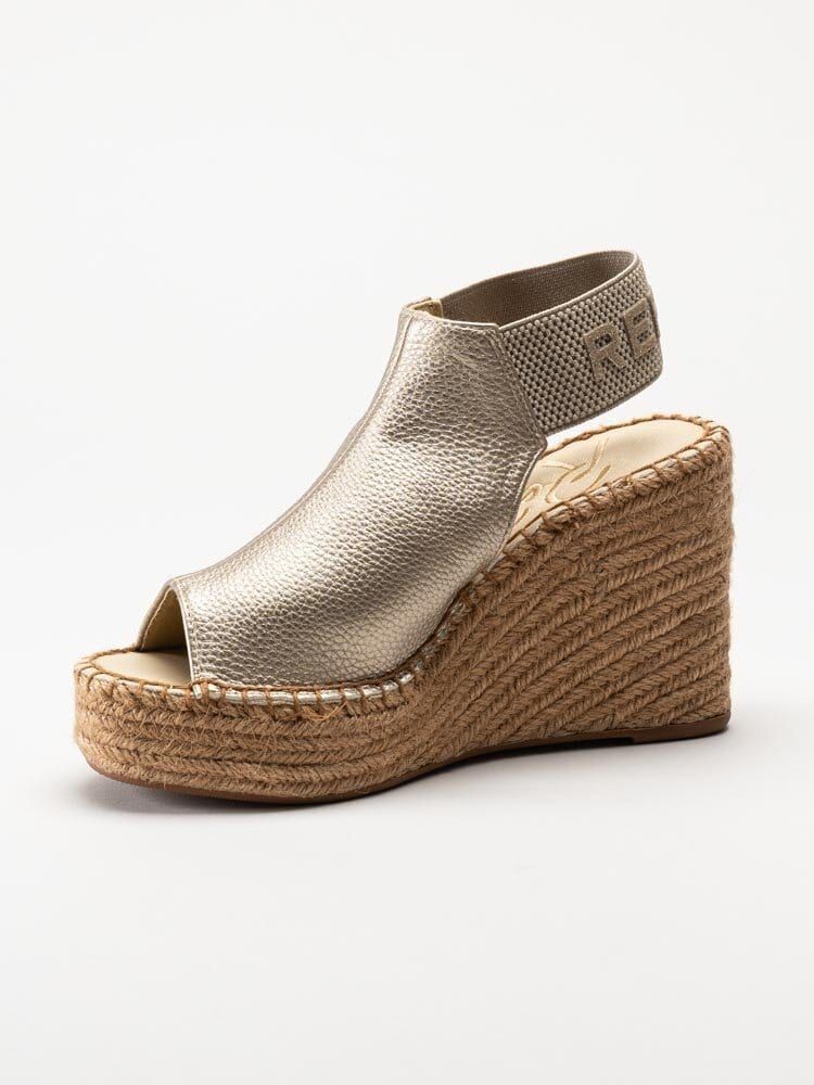 Replay - Jess Tyne - Guldfärgade kilklackade sandaletter