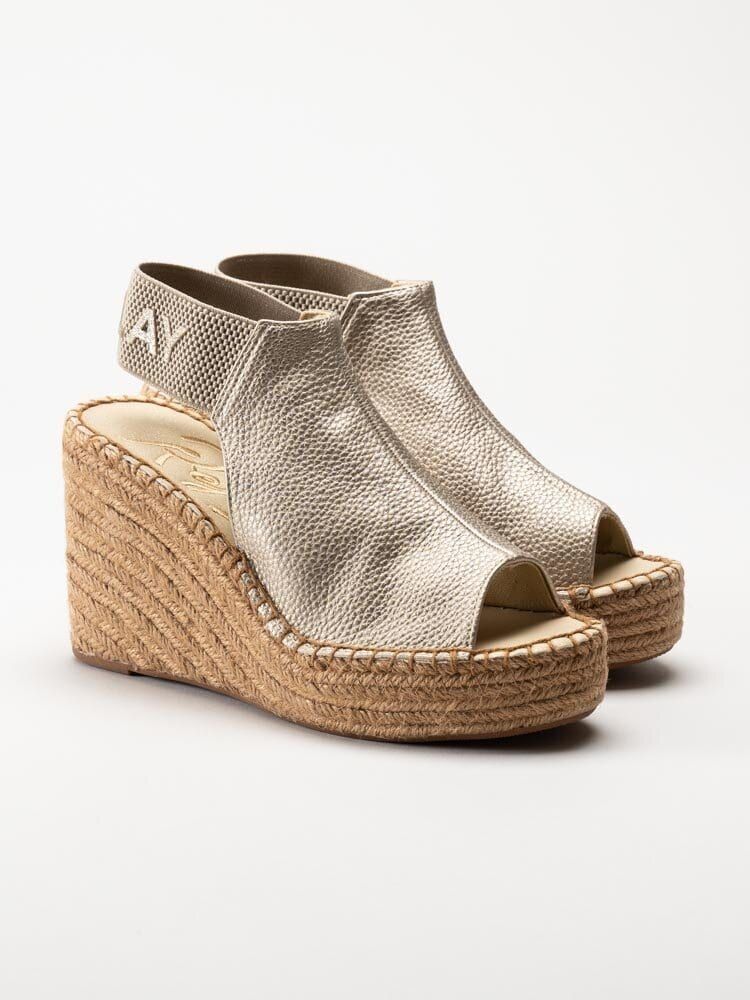 Replay - Jess Tyne - Guldfärgade kilklackade sandaletter