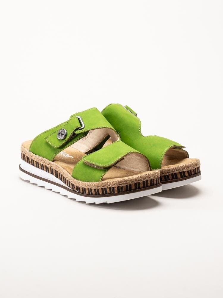 Rieker - Gröna slip in sandaler