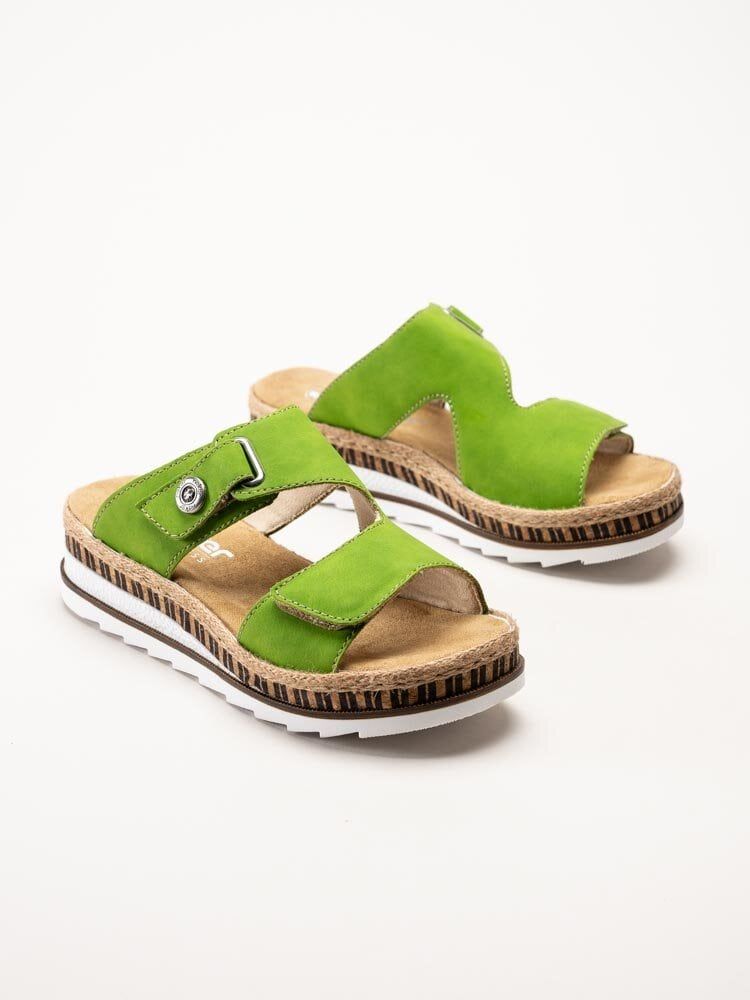 Rieker - Gröna slip in sandaler
