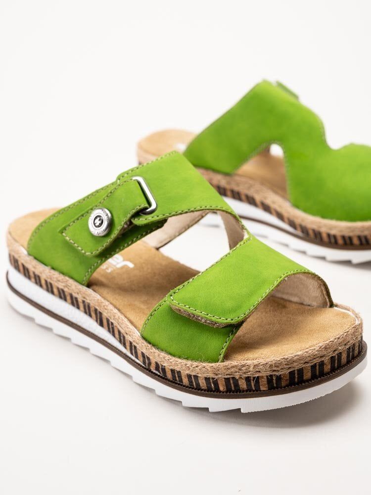 Rieker - Gröna slip in sandaler