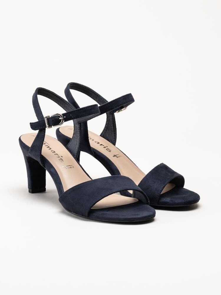Tamaris - Mörkblå sandaletter i textil