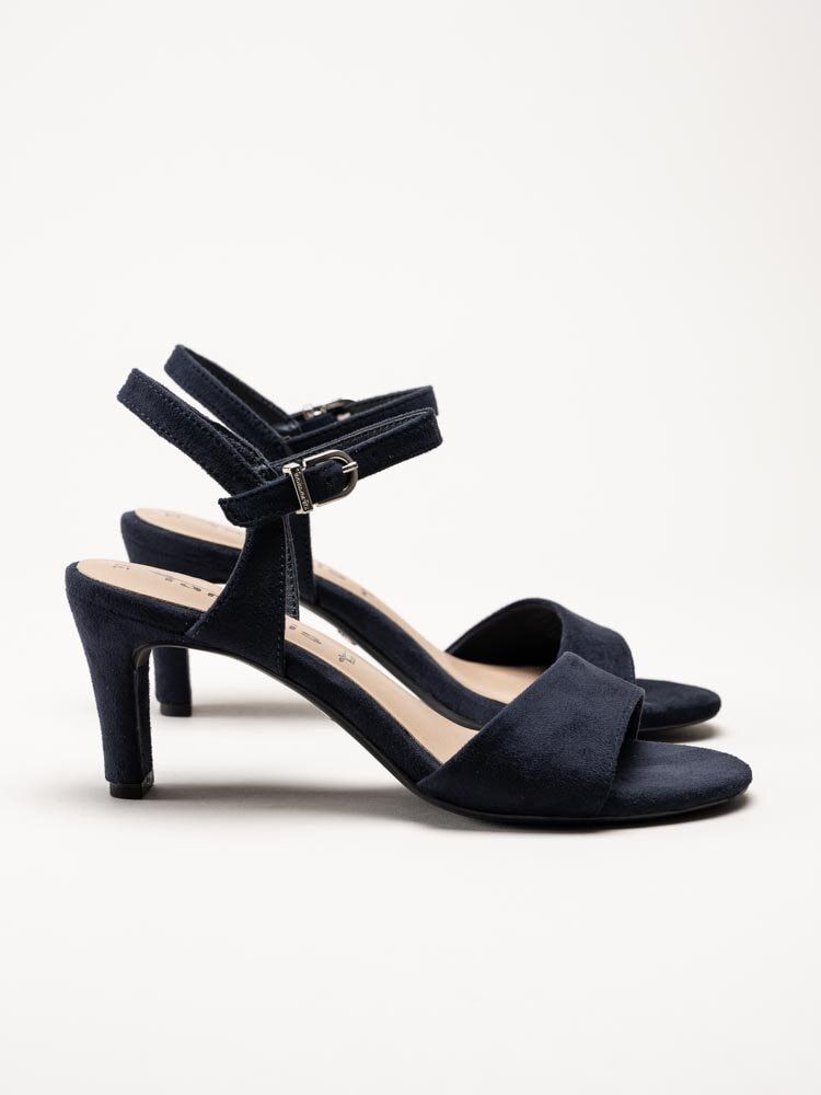 Tamaris - Mörkblå sandaletter i textil