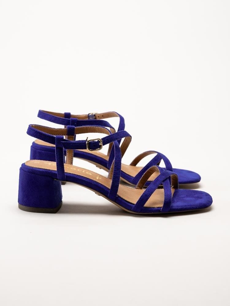 Tamaris - Blå sandaletter i textil