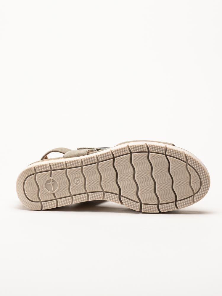 Tamaris - Gröna kilklackade sandaletter