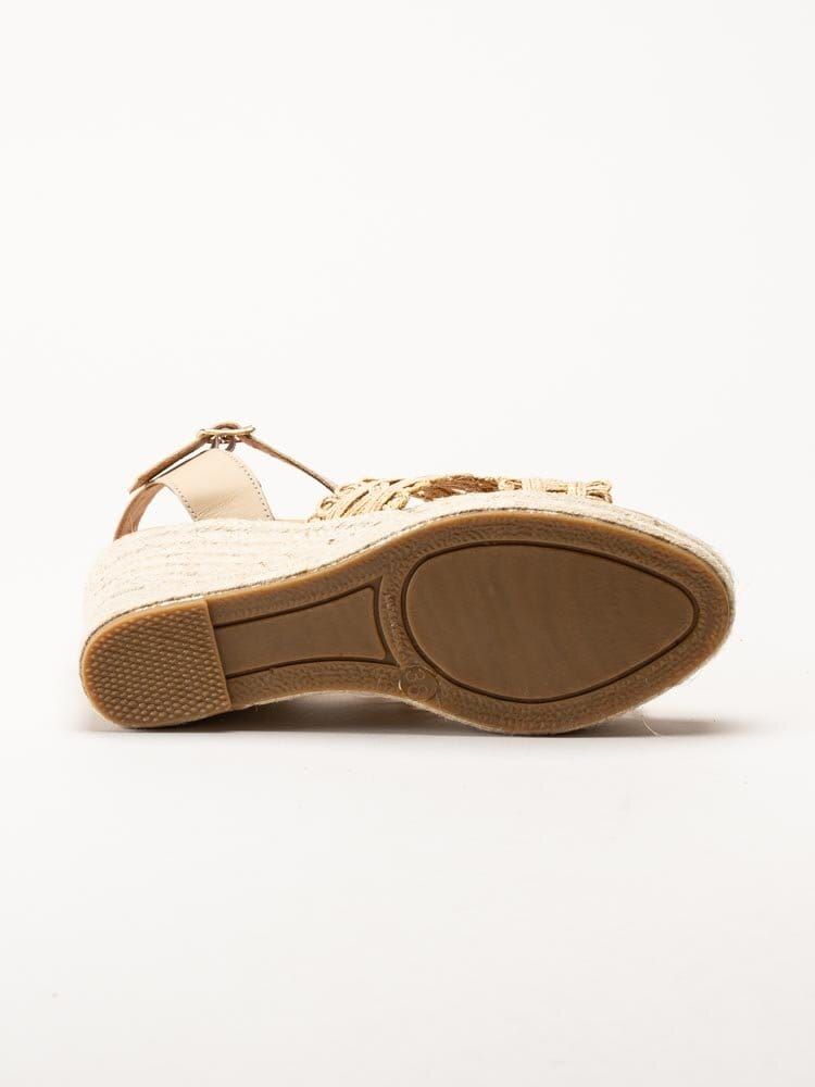 Alberville - Viveca Macrame - Beige kilklackade sandaletter