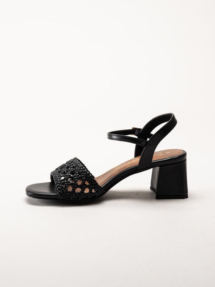 Marco Tozzi - Svarta sandaletter med klack
