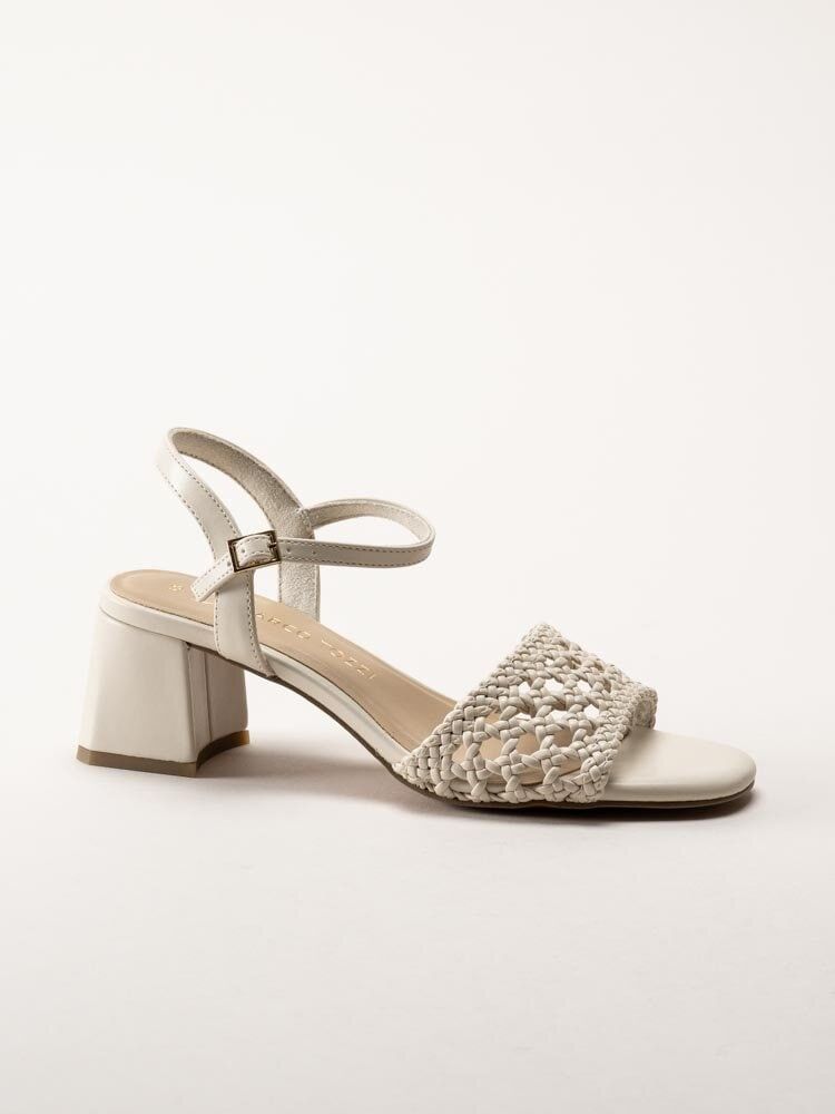 Marco Tozzi - Beige sandaletter med klack