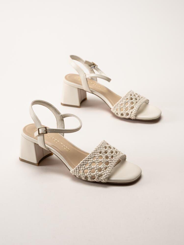 Marco Tozzi - Beige sandaletter med klack