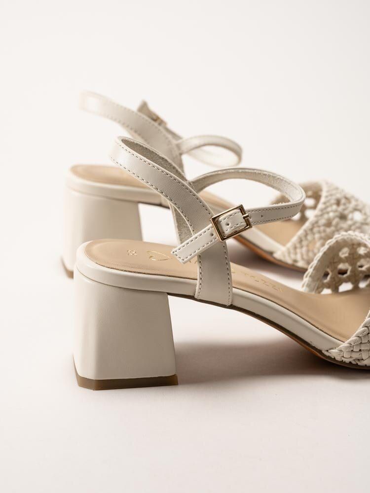 Marco Tozzi - Beige sandaletter med klack