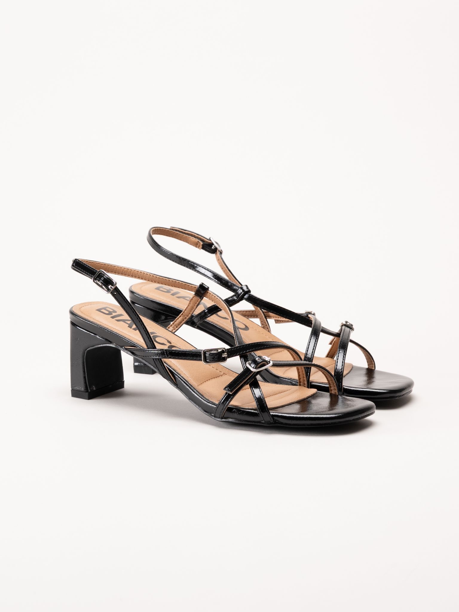Bianco - Biadina Strappy - Svarta sandaletter