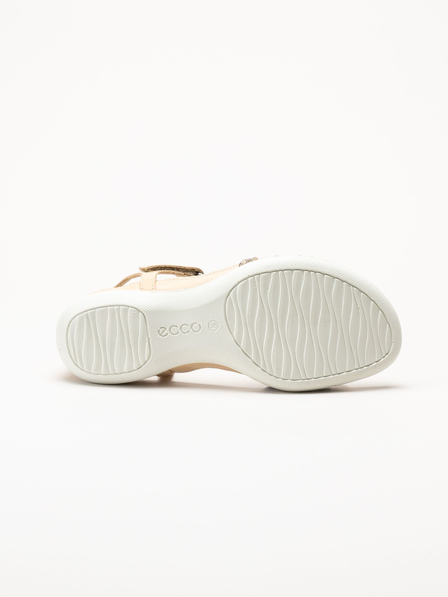 Ecco - Flash - Beige remsandaler i skinn