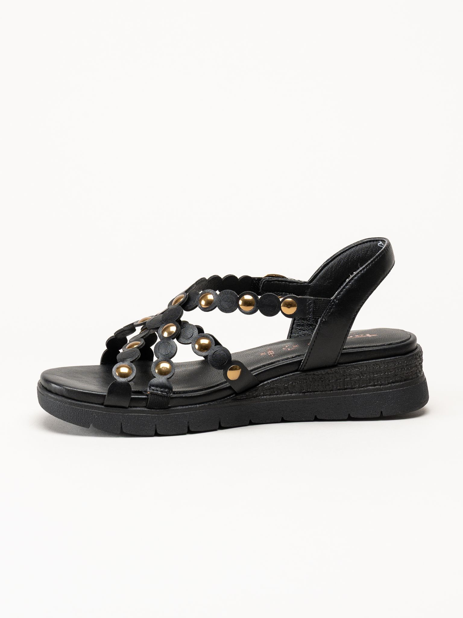 Tamaris - Wide fit - Svarta sandaler