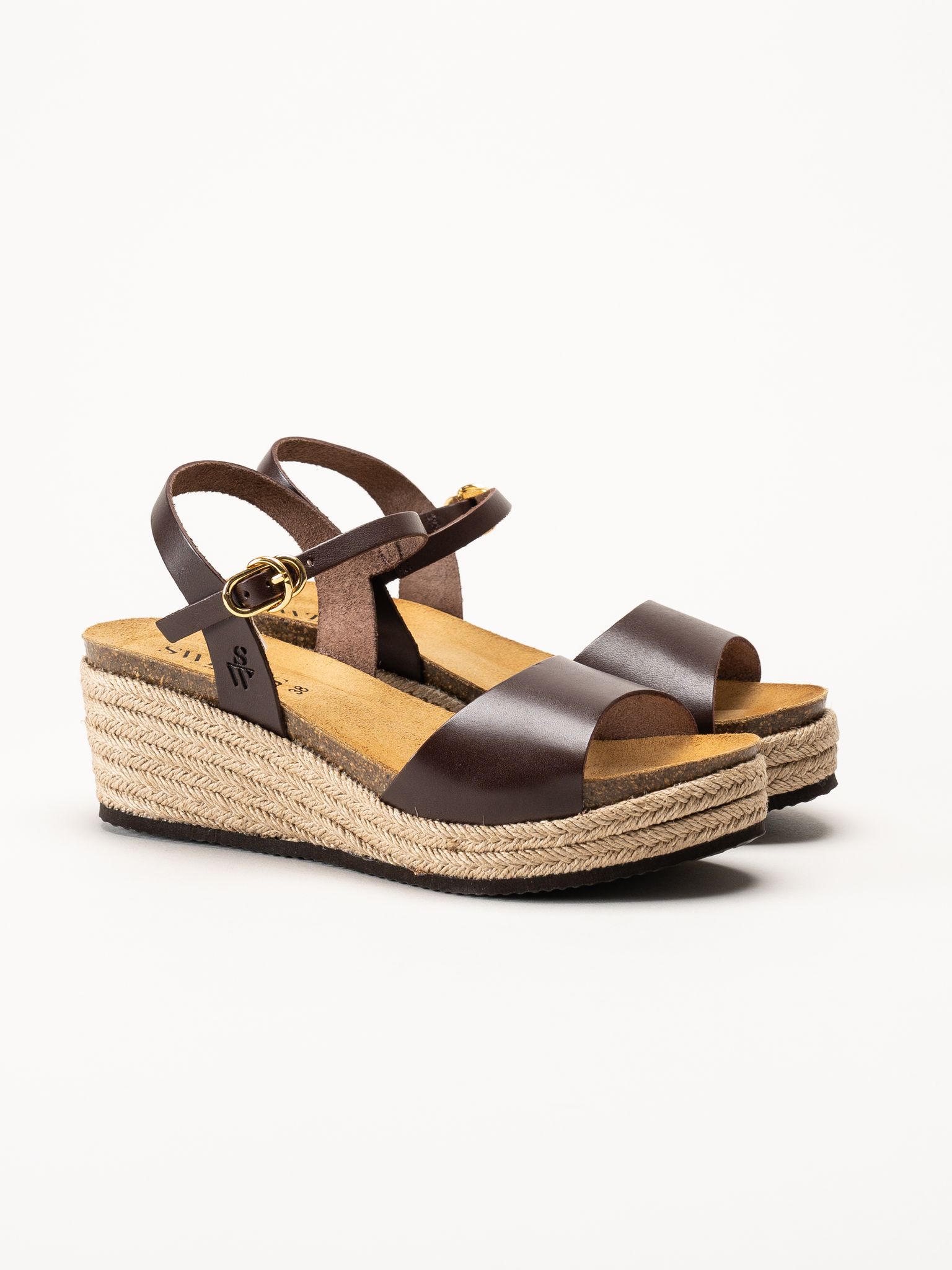 Sweeks - Elise - Mörkbruna espadrillos
