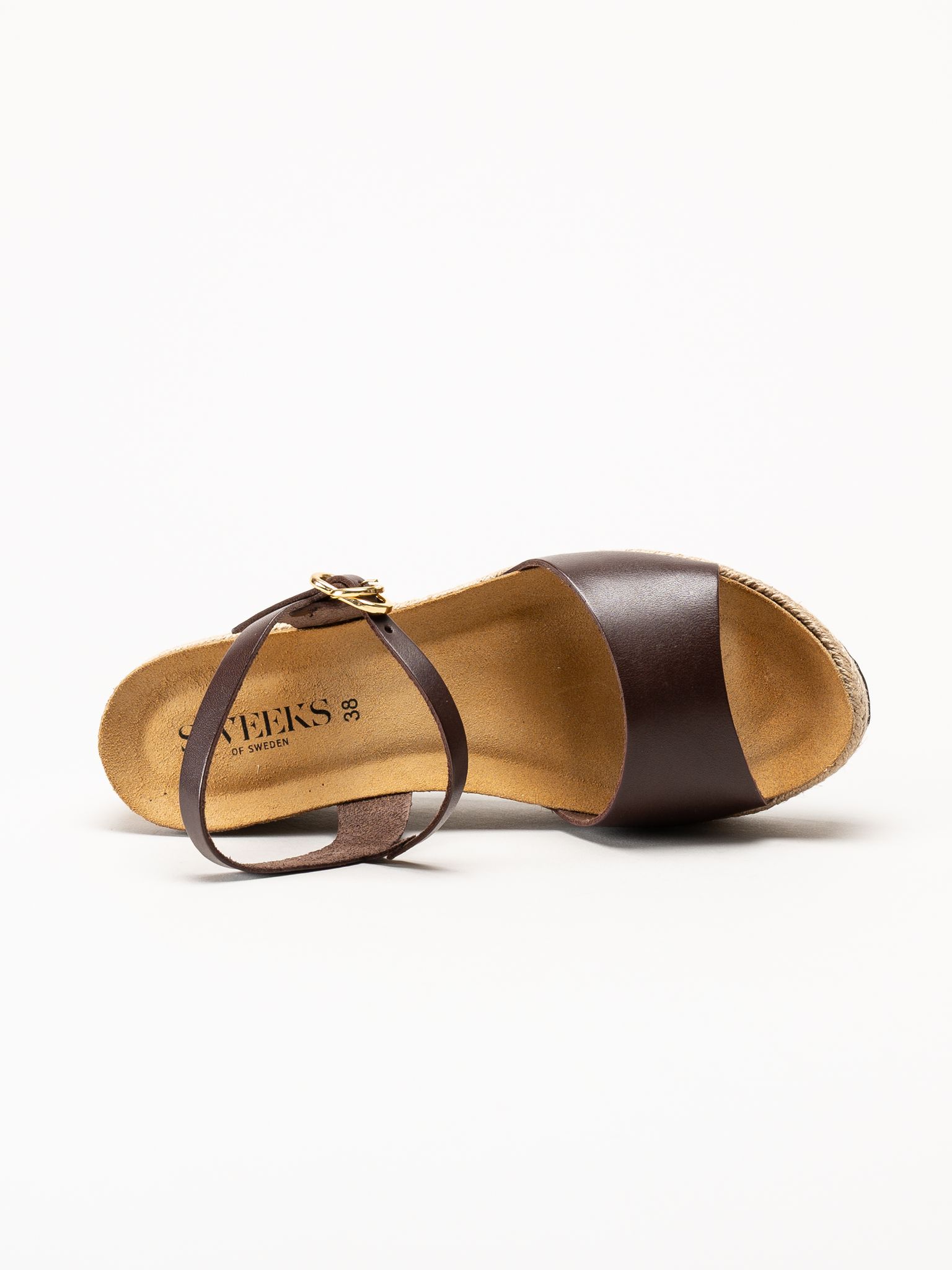 Sweeks - Elise - Mörkbruna espadrillos