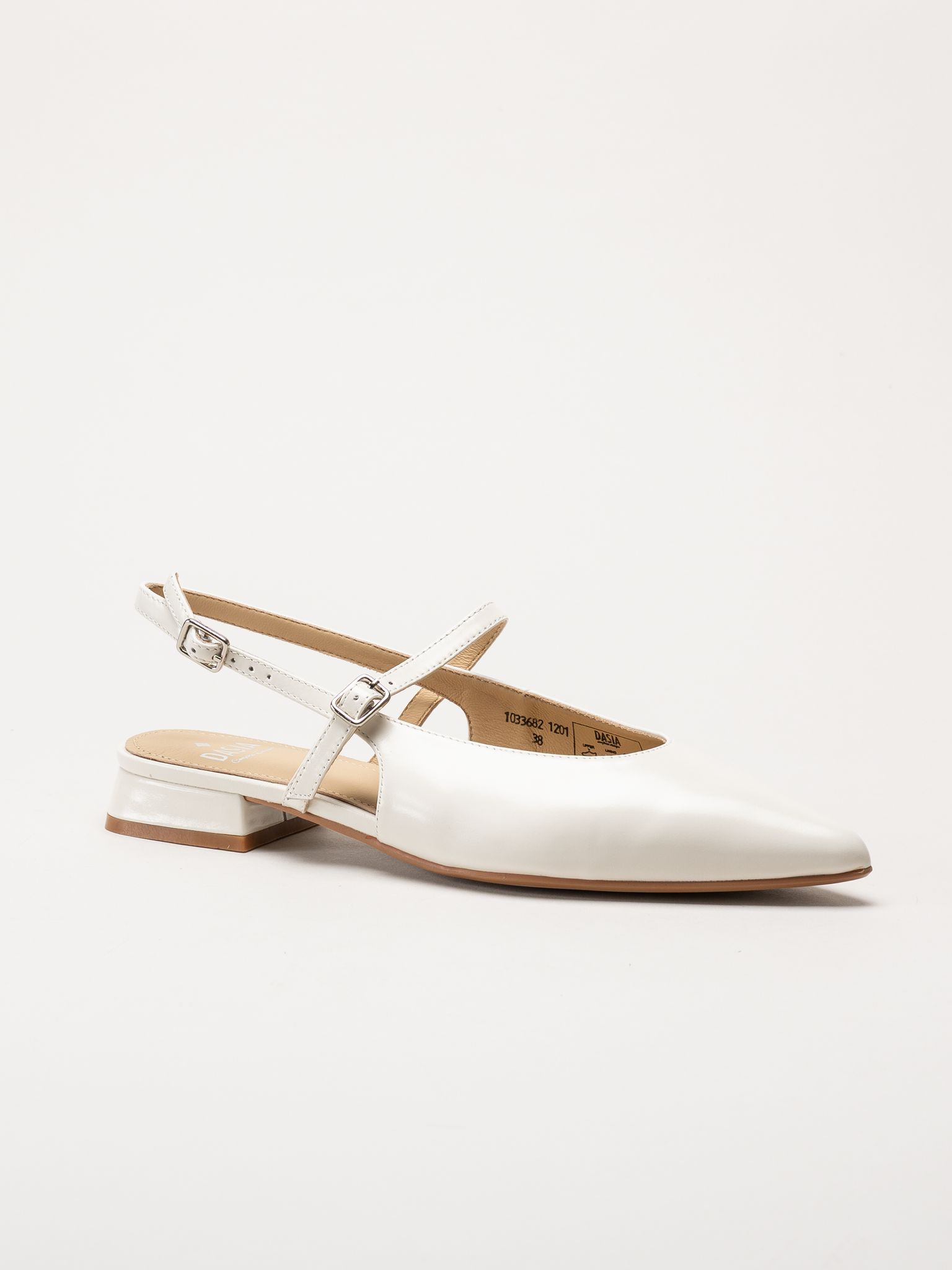Dasia - Serotina - Offwhite slingback pumps