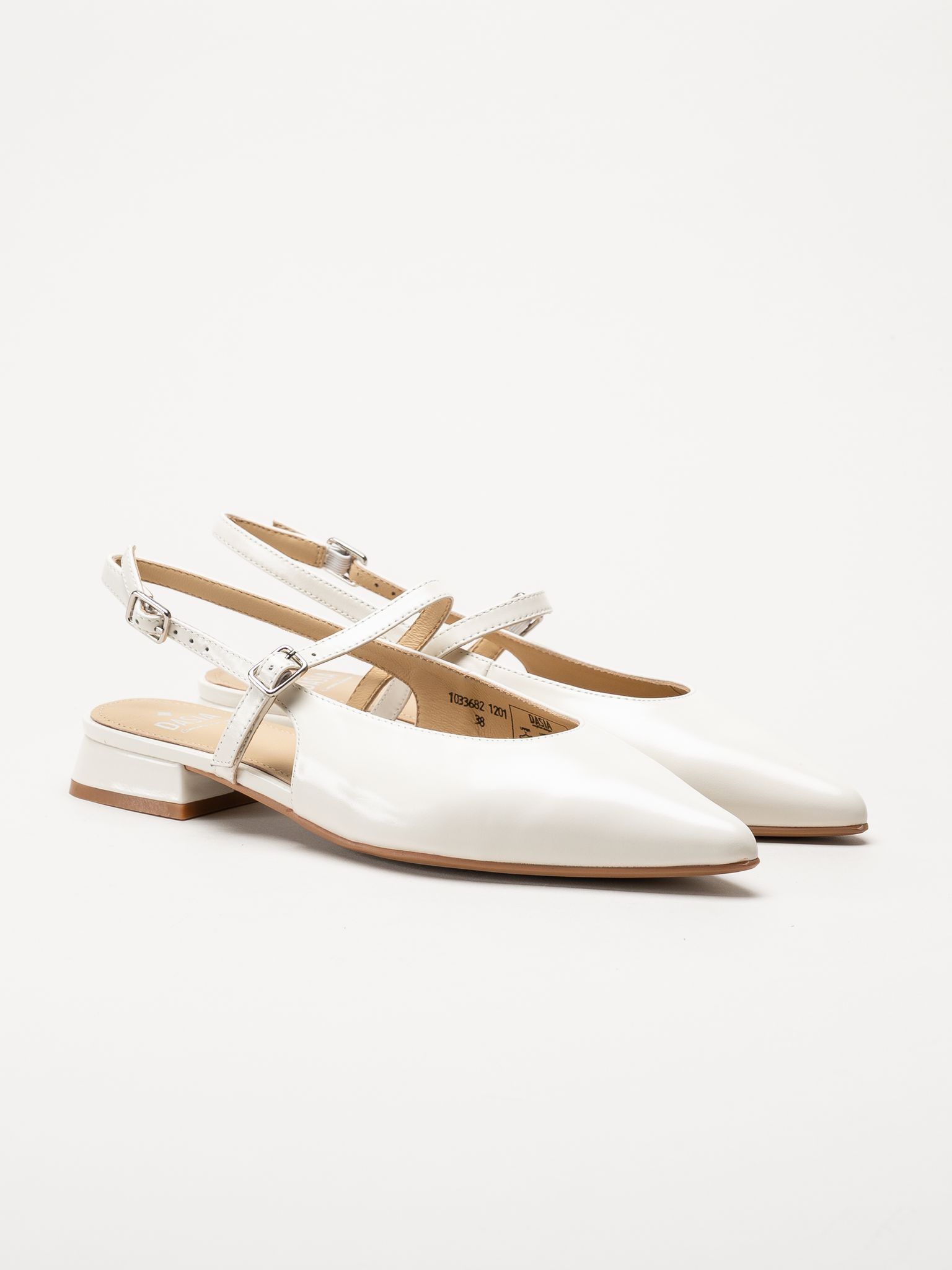 Dasia - Serotina - Offwhite slingback pumps