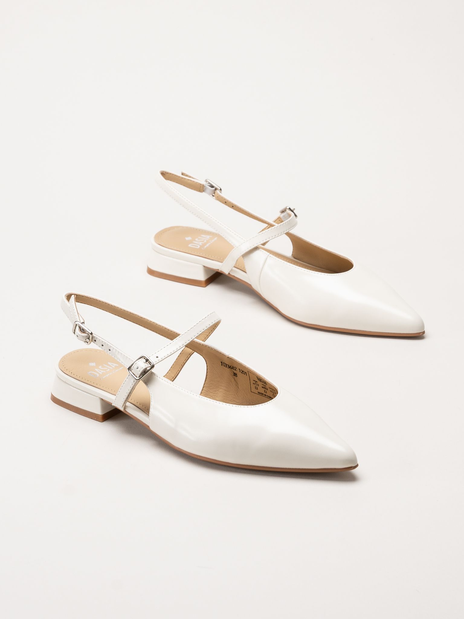 Dasia - Serotina - Offwhite slingback pumps