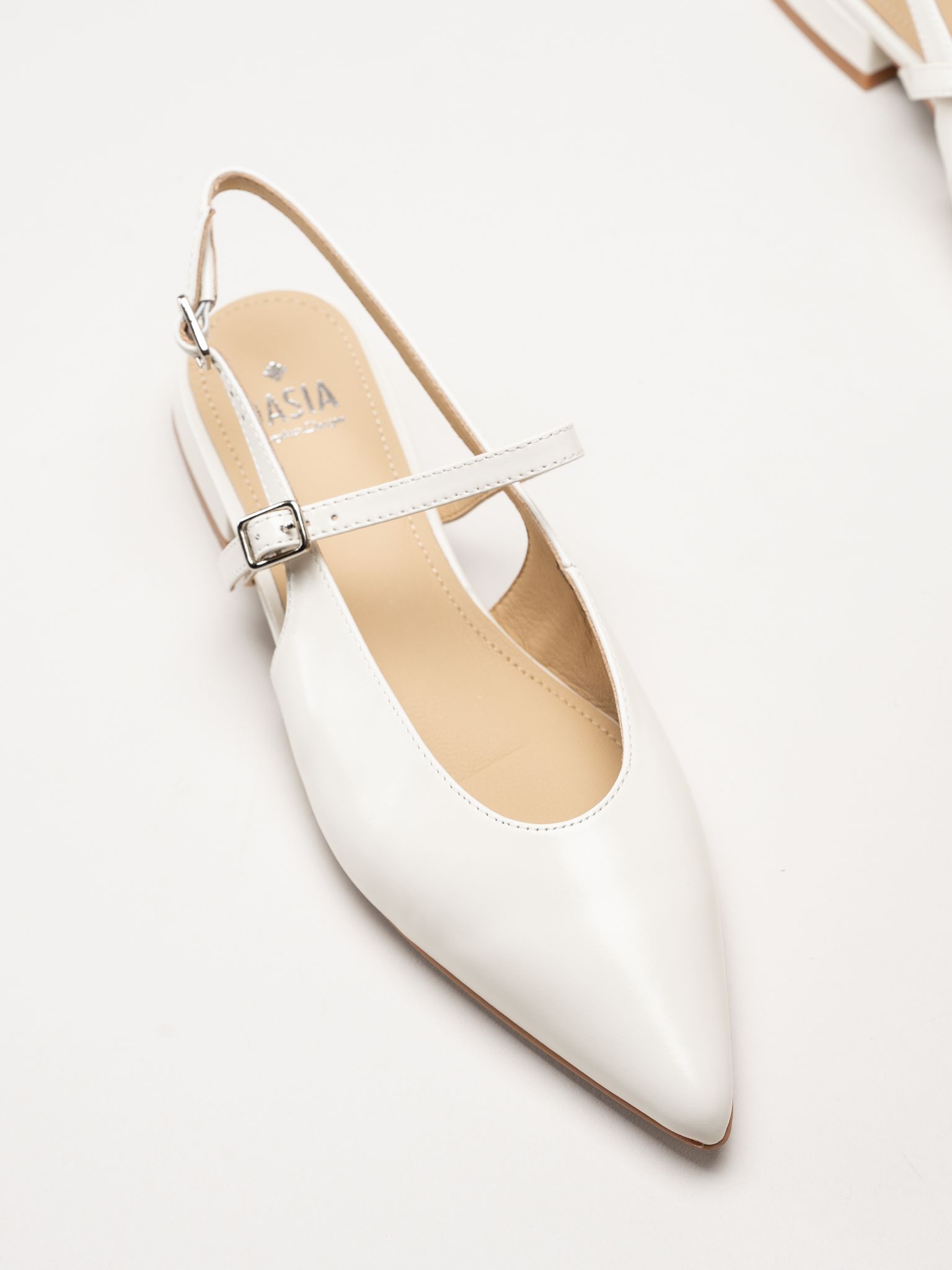 Dasia - Serotina - Offwhite slingback pumps