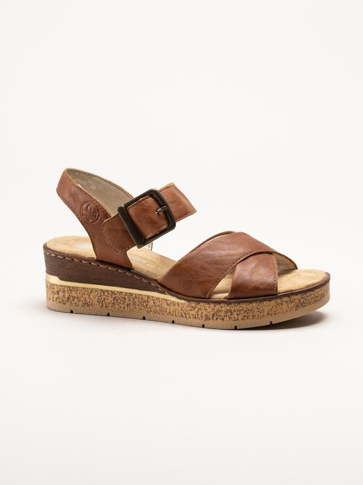 Rieker - Bruna sandaletter med kilklack