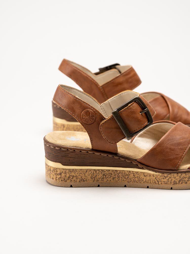 Rieker - Bruna sandaletter med kilklack