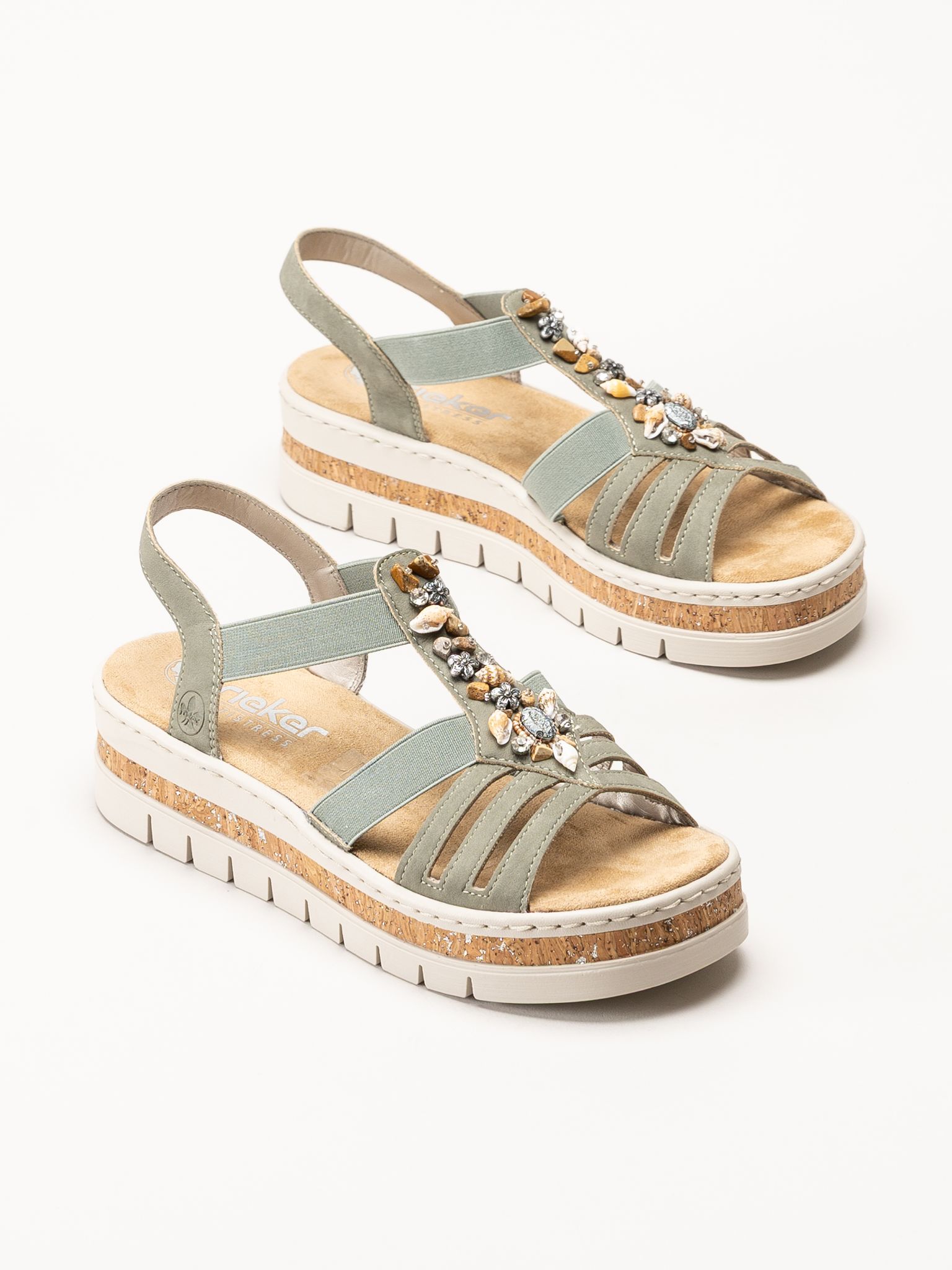 Rieker - Gröna sandaler