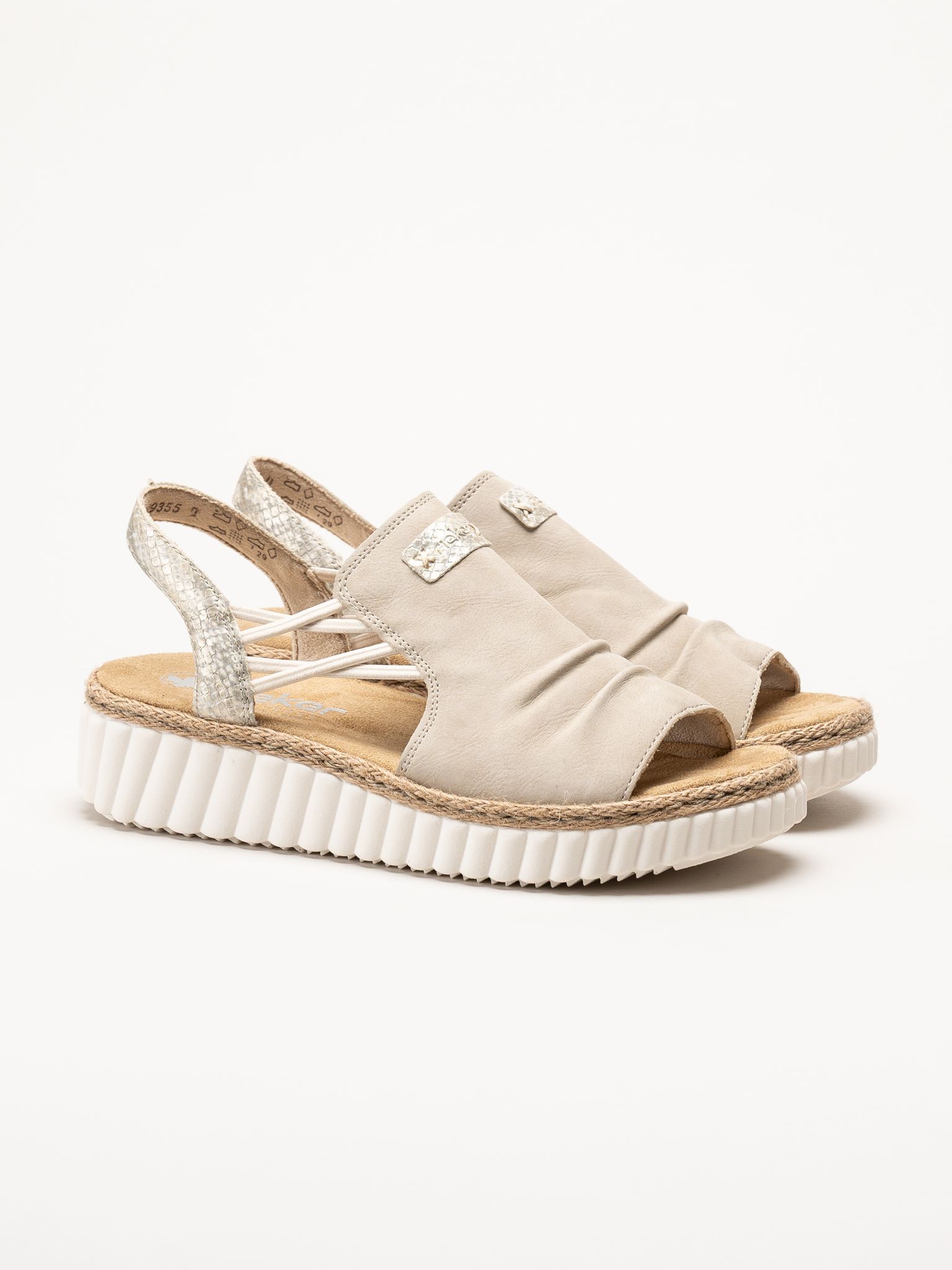 Rieker - Beige sandaler