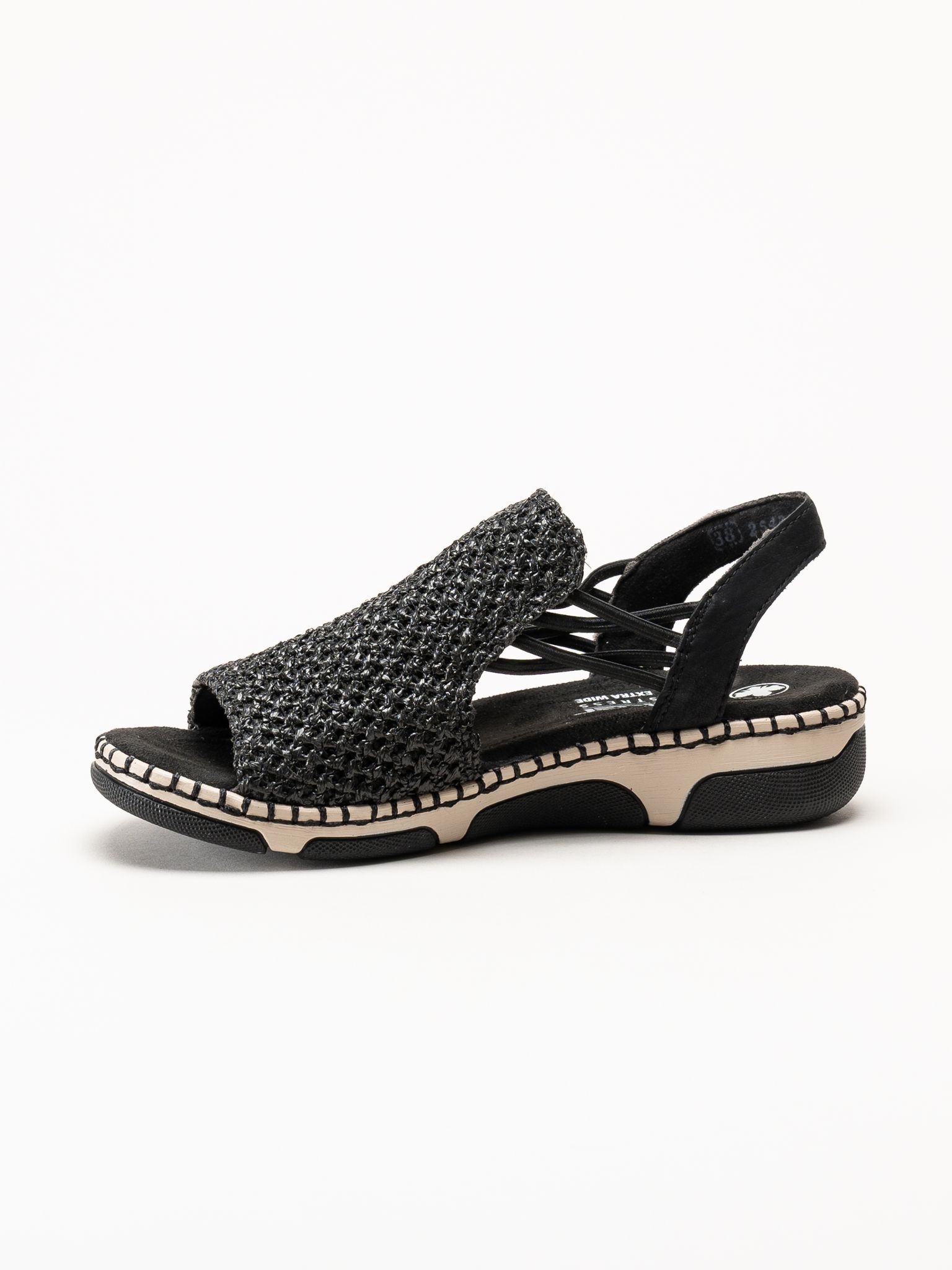 Rieker - Svarta sandaler