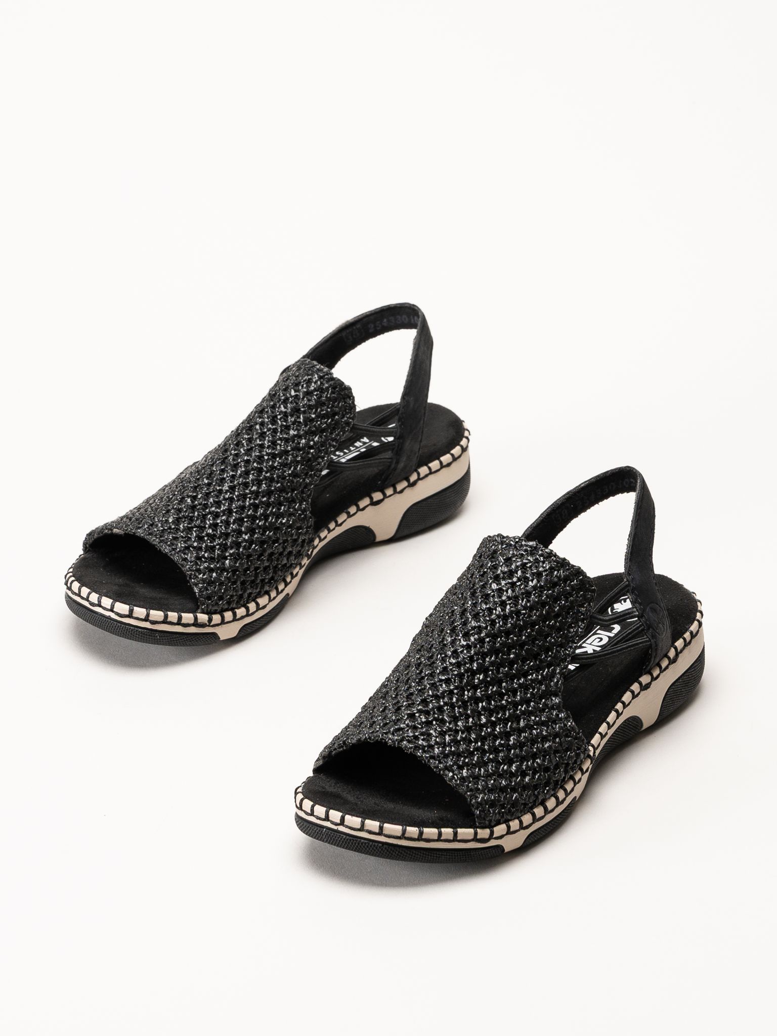 Rieker - Svarta sandaler