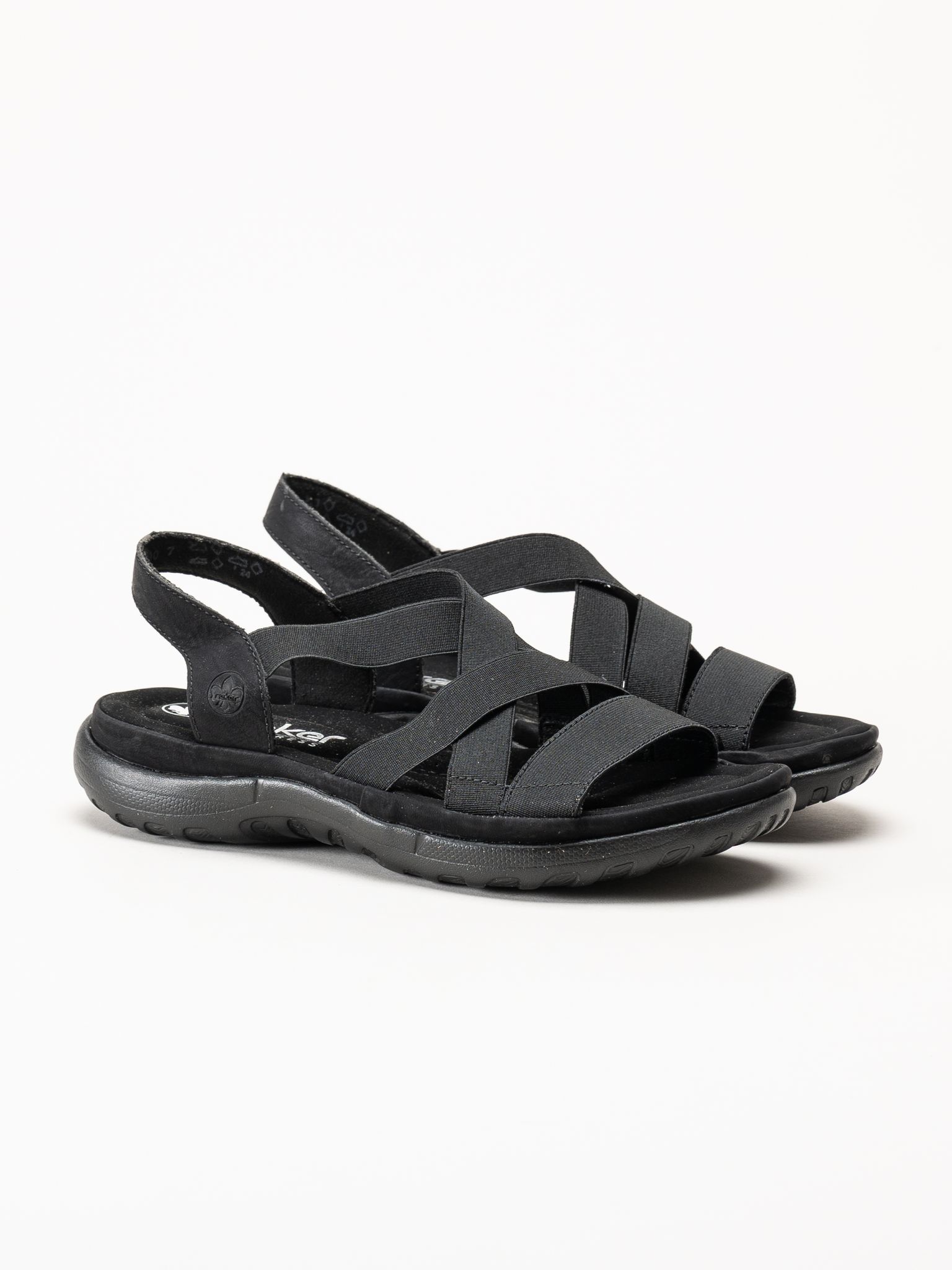 Rieker - Svarta sandaler