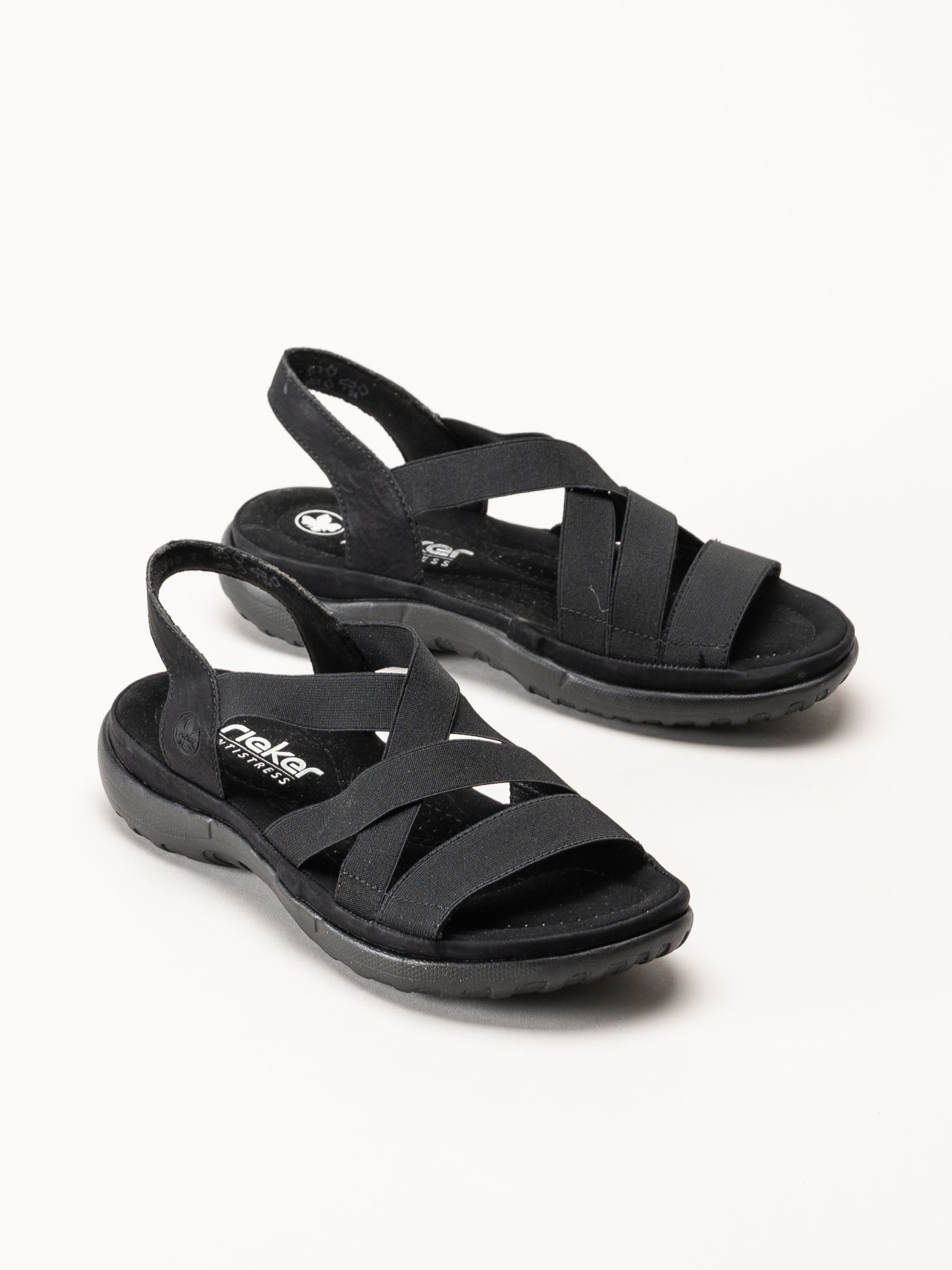Rieker - Svarta sandaler