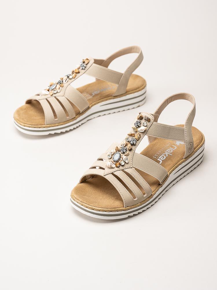Rieker - Beige sandaletter