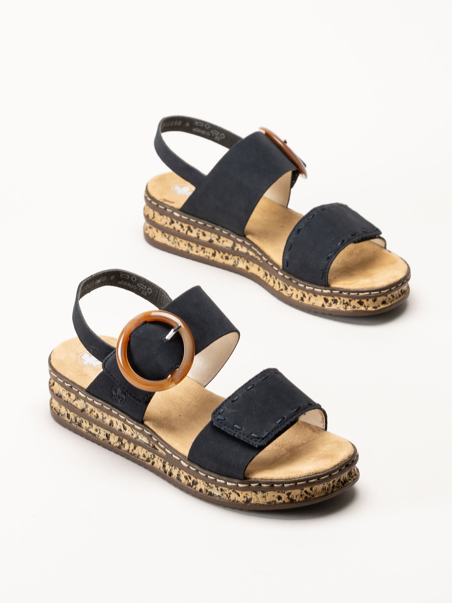 Rieker - Mörkblå sandaletter