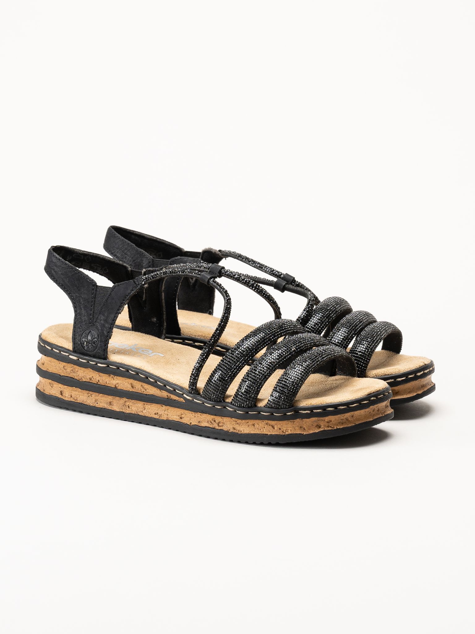 Rieker - Svarta sandaletter