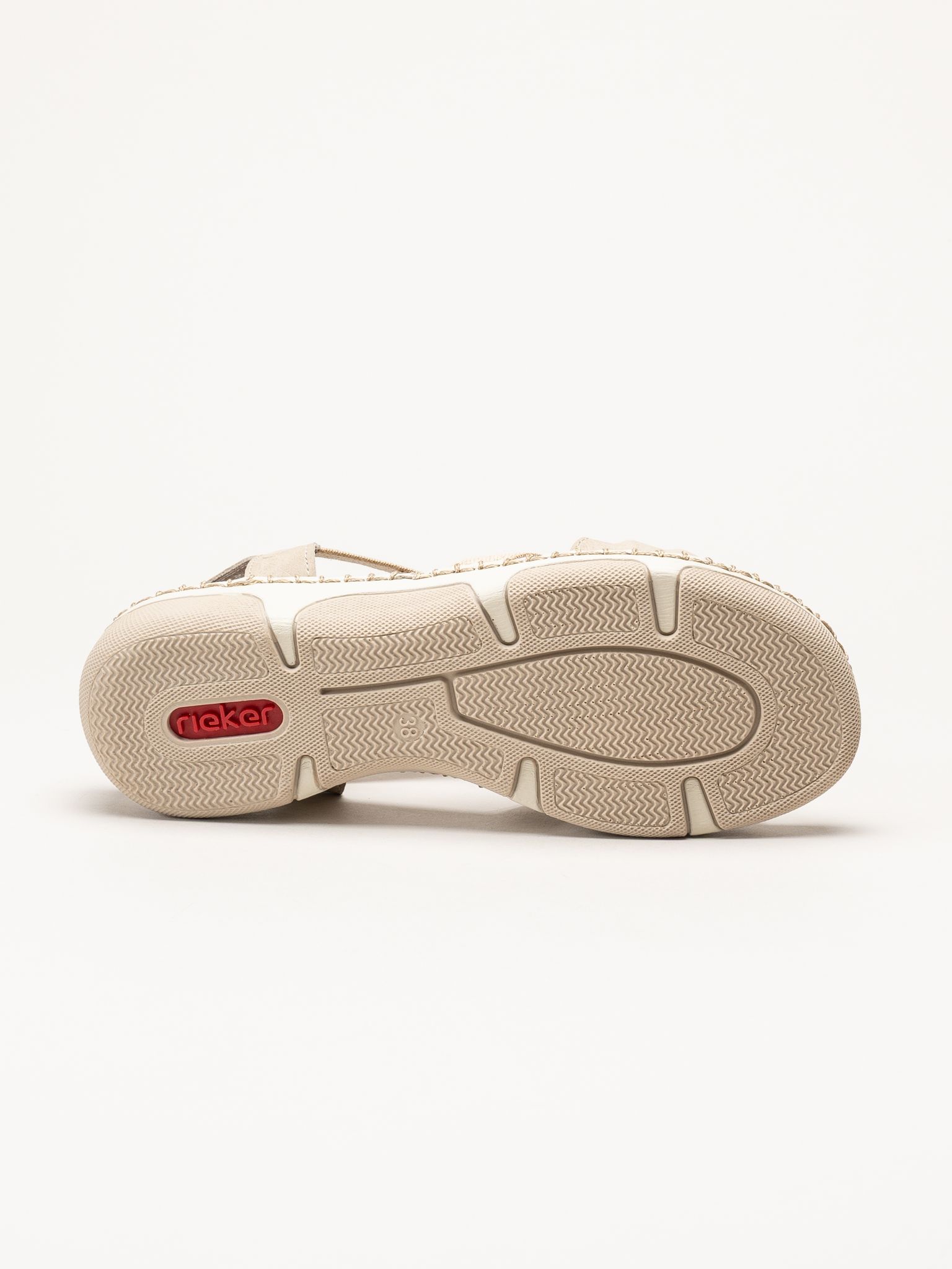 Rieker - Beige dekorerad sandal