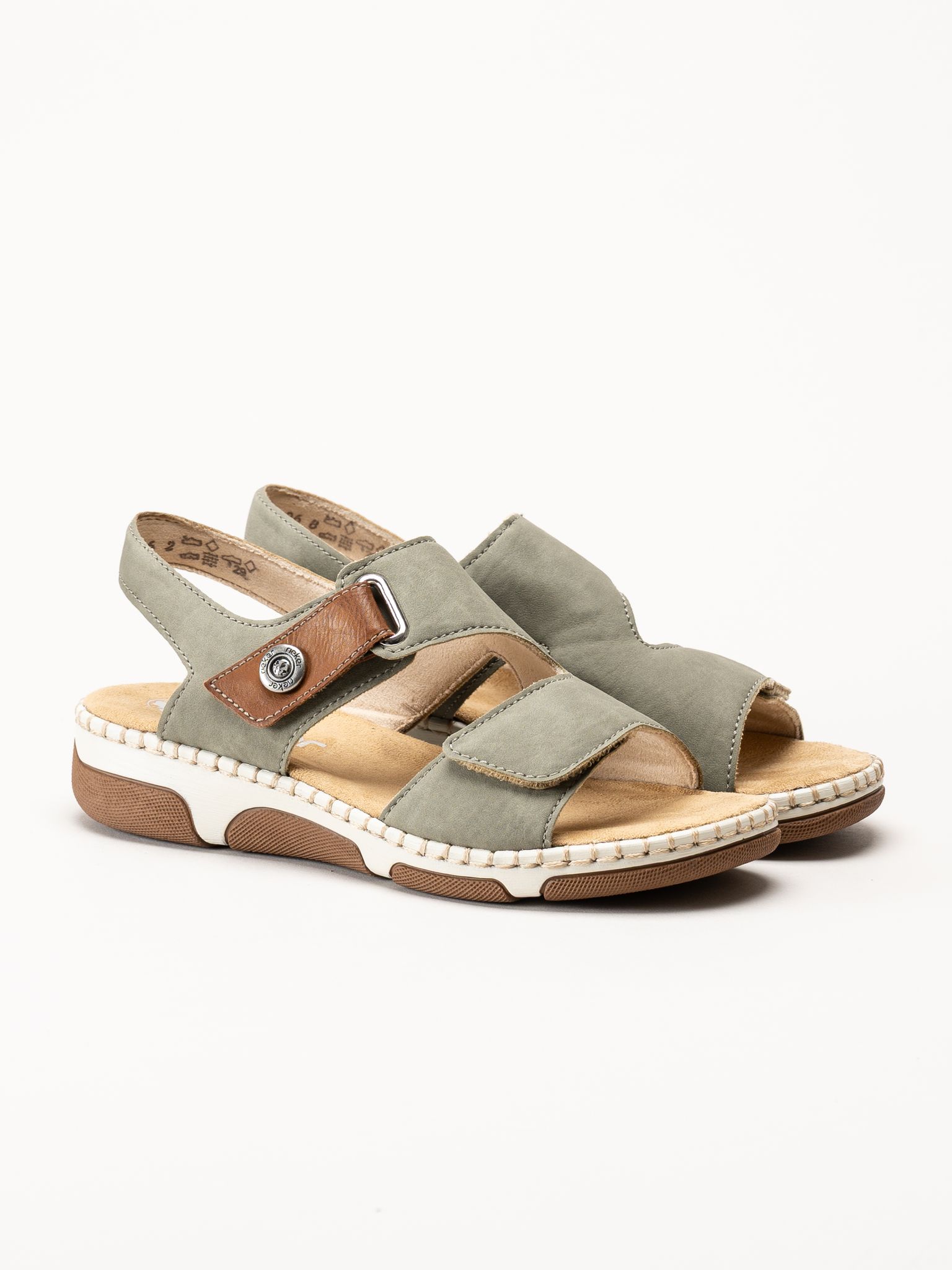 Rieker - Gröna sandaletter