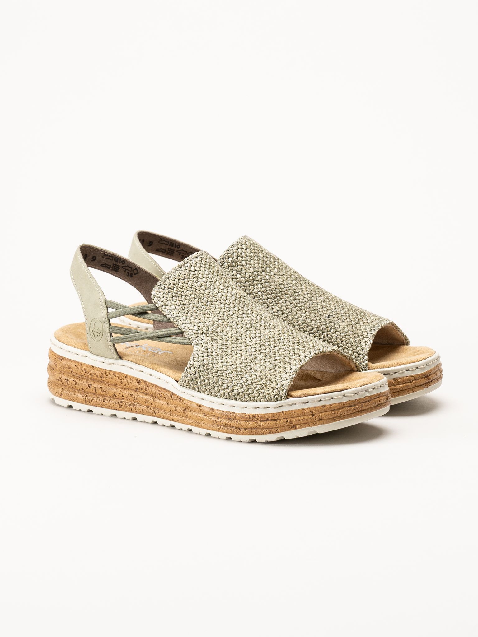 Rieker - Gröna sandaletter