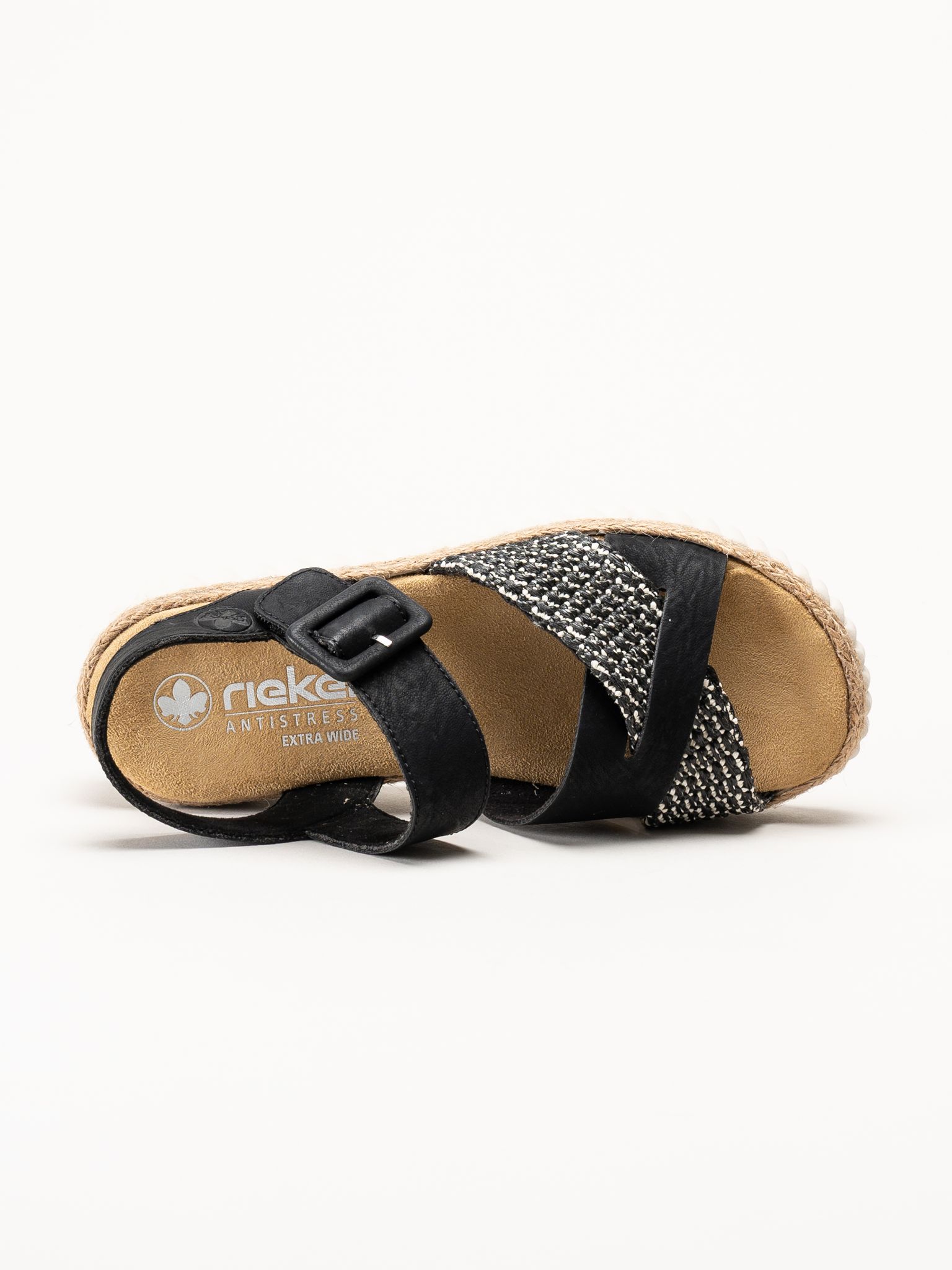 Rieker - Svarta sandaletter